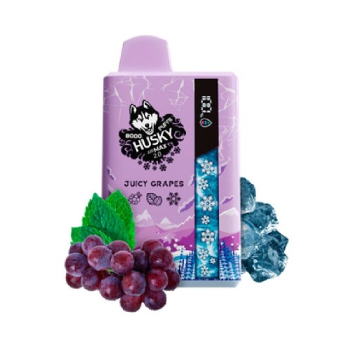 Электронная сигарета Хаски Аир Макс 2.0 8000 Виноград Мята (Husky Airmax 2.0 8000 Juicy grapes)