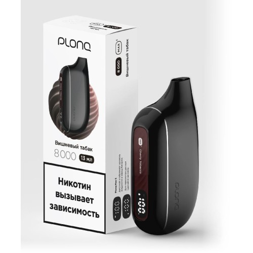 Электронная сигарета Plonq Max Smart Cherry Tabacco (Плонг Макс Смарт Вишнёвый табак)