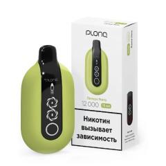 Электронная сигарета PLONQ ULTRA 12000 затяжек Лимон Мята