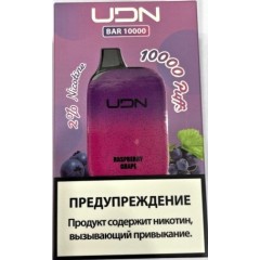 Электронная сигарета UDN BAR 10000 Raspberry Grape (УДН Бар Малина Виноград)
