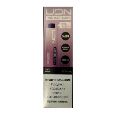 Электронная сигарета UDN BAR 14000 Персик Манго