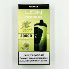 Электронная сигарета UDN TRIPLE M 20000 затяжек - Melon Ice (Дыня Лёд)