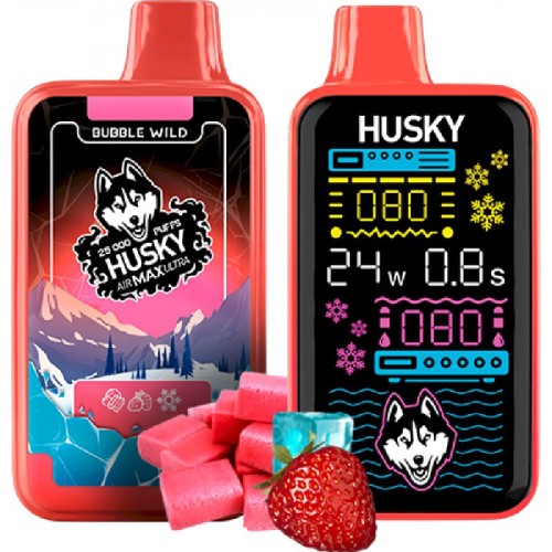 Husky Air Max Ultra Strong 25000 Bubble Wild (Жвачка Земляника)