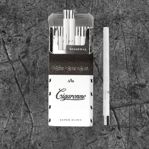 Сигареты Сигарон Супер Слимс Белый (Cigaronne Super Slims White)