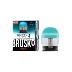 Сменный картридж Brusko Minican 4 - 3 мл (0.8 Ом) - Бирюзовый