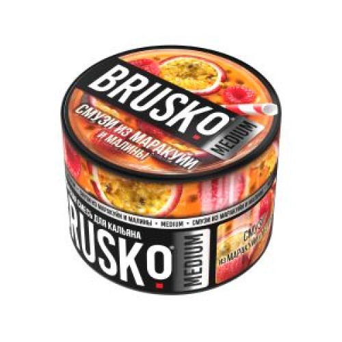 Табак для кальяна Brusko Medium 50 гр (Смузи из маракуйи и малины)